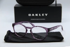 NEW OAKLEY OY8017-0546 ROUND OFF INDIGO AUTHENTIC EYEGLASSES W/CASE 46-16 - Picture 1 of 4