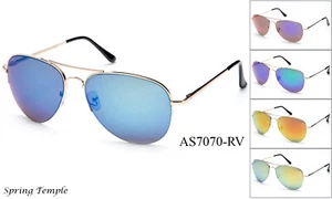 Sunglasses Driving Aviator Outdoor Glasses Metal Frame Flash Lens New Men Women - Picture 1 of 11