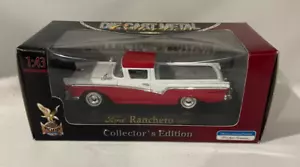 1957 Ford Ranchero ~ Red & White ~ 1:43 Scale Road Signature Collection, NEW - Picture 1 of 5
