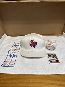 Vintage 1992 Bert Blyleven Autographed Midland Angels Cap With Other Collectible - Picture 1 of 15