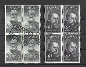LEGAZPI Y SOROLLA ** 1124/1125 BLOQUE DE 4 - AÑO 1953 - USADO - Imagen 1 de 1