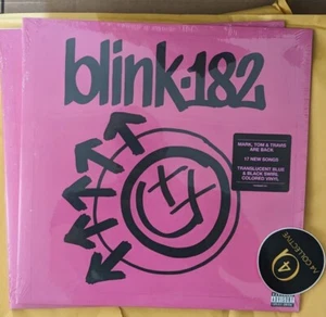 Blink 182 ONE MORE TIME LP Exclusive Blue & Black Swirl Color Vinyl Ships Fast - Picture 1 of 3