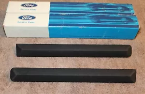 1975-1978 Ford Custom LTD Country Squire Wagon NOS REAR BUMPER LH+RH CENTER PADS - Picture 1 of 5