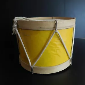 Trommel Tamburin Instrument Musik Hergestellt Hand- Holz Papier Saite Vintage - Bild 1 von 12
