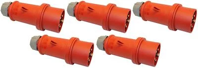 5 Stück Set MENNEKES CEE Stecker 16A 5-polig 5P 400 V Starkstrom