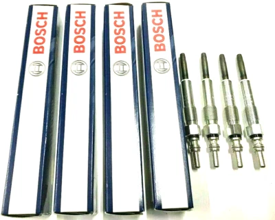 4x Bosch Glow Plugs For Nissan NV200 1.5 dCi 86 - Image 1 of 4