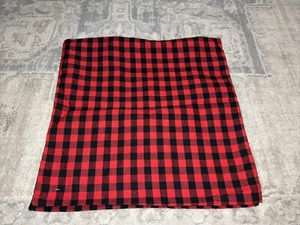 NEW Pair Mainstays Buffalo Plaid Checked Red Black 17” Pillow Cover - Picture 1 of 2