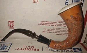 Vintage Sherlock Holmes Carved Calabash Gourd Pipe - Picture 1 of 4