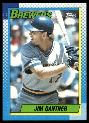 1990 Topps #417 Jim Gantner - Image 1 of 2