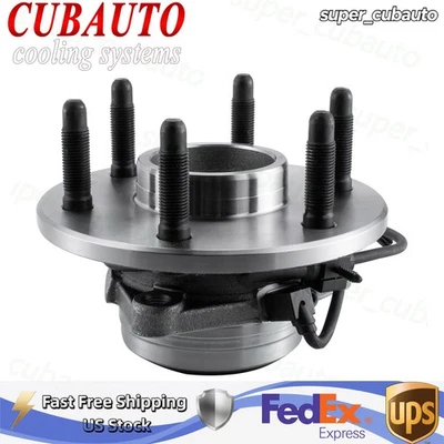 2WD Front Wheel Hub & Bearings Fits Chevy Silverado 1500 Tahoe GMC w/ABS Sensors - Imagem 1 de 4