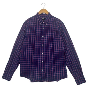Jack Spade Shirt Mens Extra Large Blue Red Plaid Button Down Long Sleeve Cotton - Picture 1 of 11