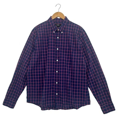 Jack Spade Shirt Mens Extra Large Blue Red Plaid Button Down Long Sleeve Cotton - Image 1 of 4