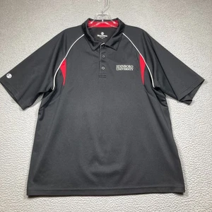Edinboro University Polo Top Men's Large Black Short Sleeve Fighting Scots - Picture 1 of 10