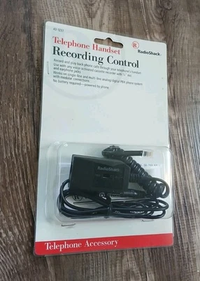 RadioShack Telephone Handset Phone Recording Control Accessory New 43-1237 PBX  - Image 1 of 2