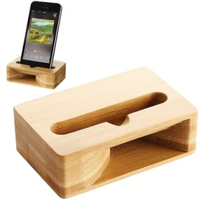 Support de téléphone haut-parleur amplificateur de bureau en bois téléphone portable haut-parleur amplificateur habituel - Photo 1 sur 9