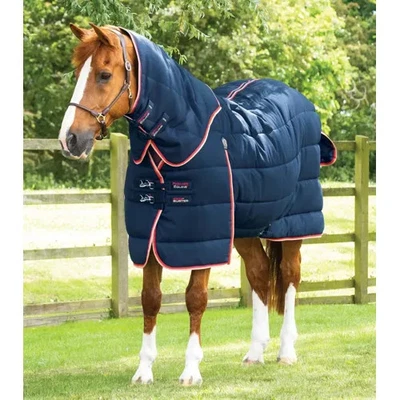 Premier Equine Stable Buster 200g 6'9 Stable Rug With Neck Cover in Navy - Image 1 of 4