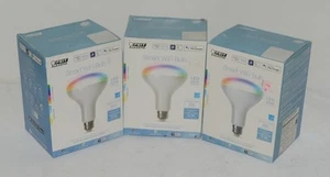 Feit Electric Smart Wifi Bulb Led 65W Color Changing Tunable White Set of 3 - Picture 1 of 9