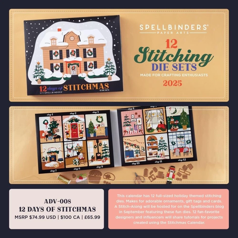 Spellbinders  ~ 12 DAYS OF STITCHMAS ~ ADV-008 ~ 2025 - Image 1 of 1