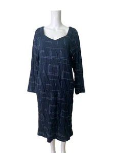 Vestido midi de algodón Adini talla L azul patrón novia para mujer NUEVO UE 44 PRECIO DE VENTA SUGERIDO POR EL FABRICANTE 66 £ - Imagen 1 de 12