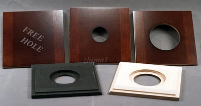 1 LENS BOARD 132mm x 132mm for ANSCO 4x5", or 5x7" Camera- Solid Maple/undrilled - Image 1 of 4