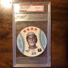 Rare Vintage 1977 Zip’Z Disc Carlton Fisk Graded PSA 10 Gem Mint!!