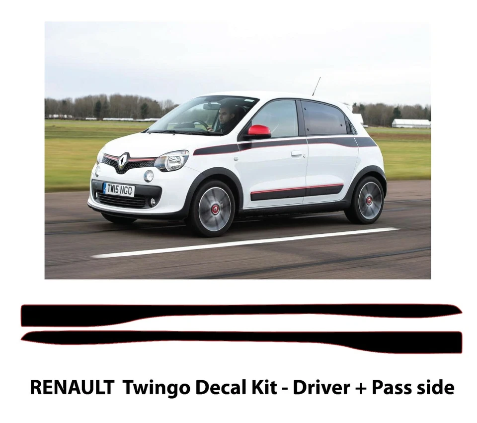 Calcomanías laterales Renault Twingo - vinilo autoadhesivo de alta calidad - entrega gratuita Foto 1 de 1