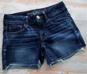 PANTALONES CORTOS VAQUEROS AMERICAN EAGLE SUPER SÚPER ELÁSTICOS PARA MUJER TALLA 2 ¡ENVÍO GRATUITO! - Imagen 1 de 3