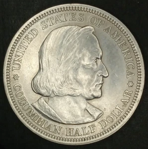 1892 Columbian Commemorative Half Dollar - 90% Silver - BU               (C-054) - Picture 1 of 2