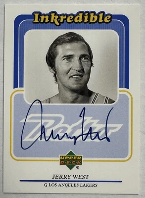 * 1998-99 Upper Deck Retro Inkredible JW Jerry West Auto (A) - Image 1 of 2