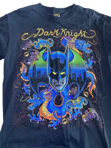Camiseta De Colección Batman "Caballero Oscuro" Estampado Jumbo Oficial Adulto Hombre Negra Talla L - Imagen 1 de 7