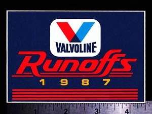 VALVOLINE Runoffs 1987 Road Atlanta SCCA - Original Vintage Racing Decal/Sticker - Picture 1 of 1
