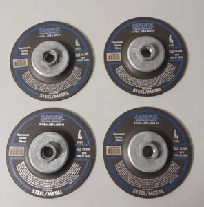 Lot Of 4 Radnor Type 27 Depressed Center Grind 4-1/2" x .125 x 5/8-11 - Picture 1 of 5