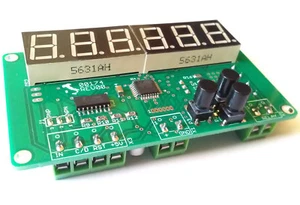 CONTA IMPULSI CONTA PEZZI DIGITALE, 9V-24V, NPN PNP, CON STOP MACCHINA E PRESET - Foto 1 di 8