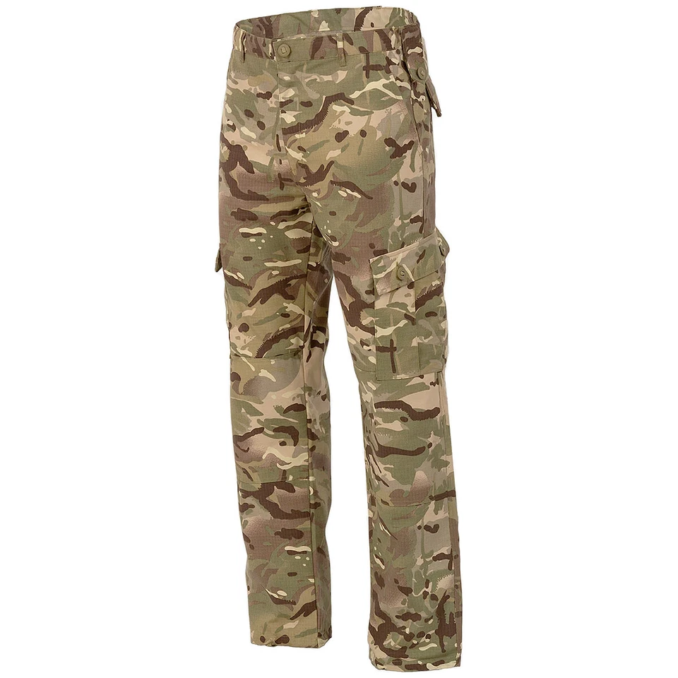 Highlander Elite Pantaloni Ripstop Militare ESercito Mimetica Pesca HMTC Camo - Immagine 1 di 1
