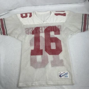 Vintage 80’s Ohio State Buckeyes Champion Jersey #16 Fishnet Mesh Size S *RARE* - Picture 1 of 11