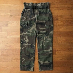 RtA Sallinger Cargo Pants in Woodland Camo Size S Retro Military Grunge Women's - Picture 1 of 9