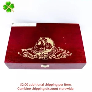 Deadwood Tobacco Co. Sweet Jane Empty Wood Cigar Box 9.75" x 6.25" x 2" - Picture 1 of 12