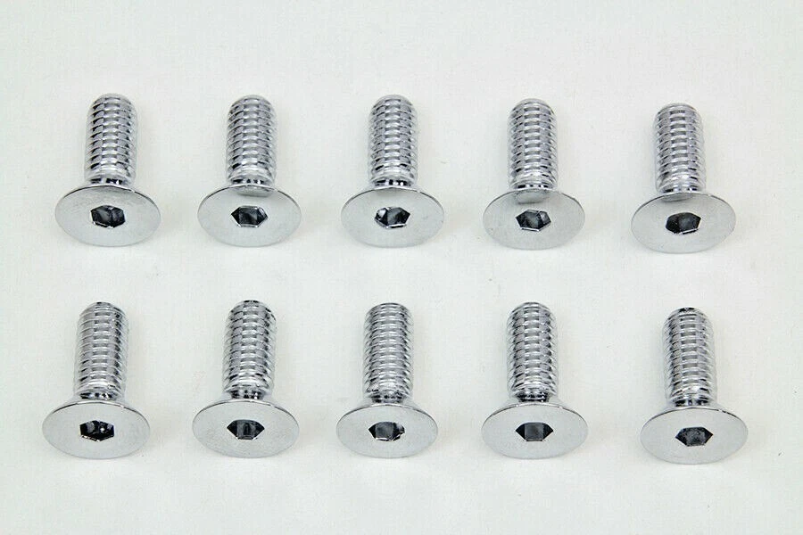 Harley Screw Kit (10) XL Dual Disc Rotor - Hub V-Twin Colony 8758-10 5/16"-18 T9 - Image 1 of 2