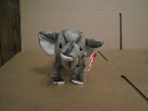 2000 TY BEANIE BABY TROMPETE ELEFANT GEBURTSDATUM 11. FEBRUAR 2000 - Bild 1 von 14