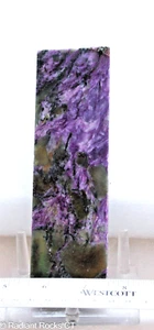 Bright Purple Charoite Lapidary Face cut Slab 6.8 oz ( 185 grams) - Picture 1 of 11