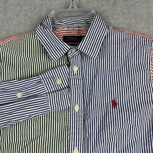 Polo Ralph Lauren Shirt Youth 8 Boys Fun Shirt Preppy Button Up Oxford Colorful - Picture 1 of 6
