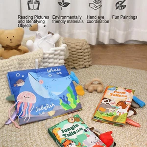 Crinkle Books for Babies Crinkle Toddler Books with Farm Toy Teether and impart - Picture 1 of 12