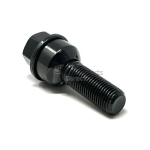 Perno de rueda negro hexagonal 14x1,5 mm R14 37 mm rosca 19 mm - Imagen 1 de 3