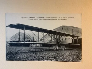 Aero-Car Farman Le Goliath Avión Exterior Goliath Farman F-60 Francia Postal - Imagen 1 de 2