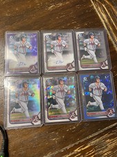 Luke Waddell Auto 2022 Bowman Chrome Prospects 1st Braves Baseball 27 Cards