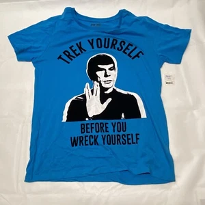 Camisa Star Trek Trek Yourself Before you Wreck Spock Camisa para mujer Talla XL NUEVA - Imagen 1 de 7