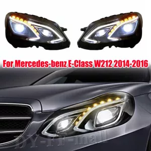 LED Headlights Turn Front Lamp Assembly For Mercedes-Benz E-Class W212 2014-2016 - Picture 1 of 22