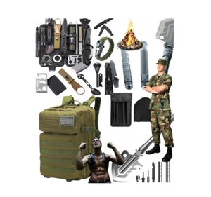 Survival-Rucksack Fluchtrucksack Notfallrucksack Camping Taktisch Militär 40 L - Bild 1 von 13