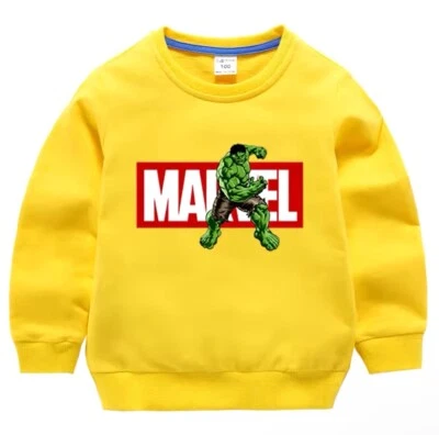 Marvel Hulk Niños Pullover Sudadera Niños Manga Larga Informal Jersey Foto 1 de 4