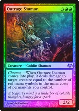 Outrage Shaman FOIL Eventide NM Red Uncommon MAGIC THE GATHERING CARD ABUGames